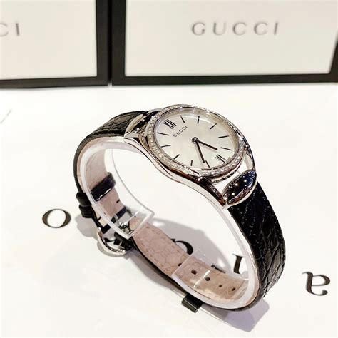 gucci horsebit 34 mm mother-of-pearl|Gucci Horsebit Mother of Pearl Dial Quartz Ladies Watch YA140406.